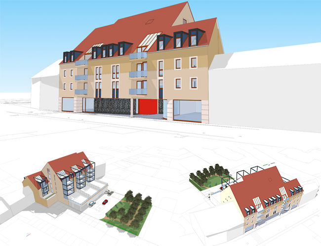 Construction d'un immeuble de 23 logements, Beaune 2019-2022