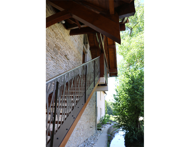 Création garde-corps/passerelle et aménagement extérieur Gîtes, Volnay 2016