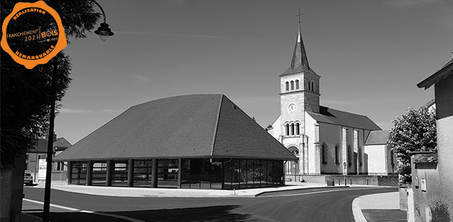 Création d'une Halle artisanale et culturelle, aménagement de la place Claude Gantheret, Meursanges 2020